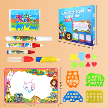 Tapis dessin eau 100x70cm tapis dessin enfant tapis magique dessin eau livré avec divers accessoires cadeaux éducatifs pour enfants